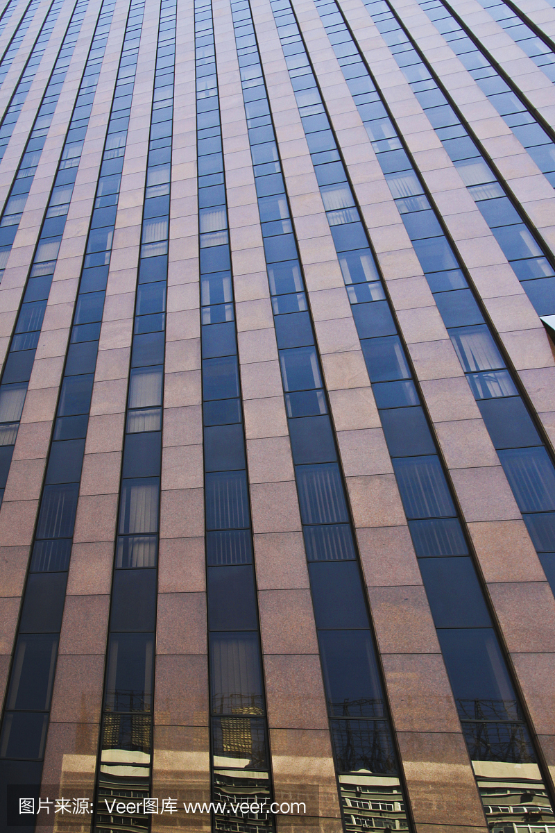 玻璃幕墙的现代建筑